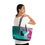 Thumbnail: Doggie Vuitton Pink/turquoise Frenchie Leather Shoulder Bag