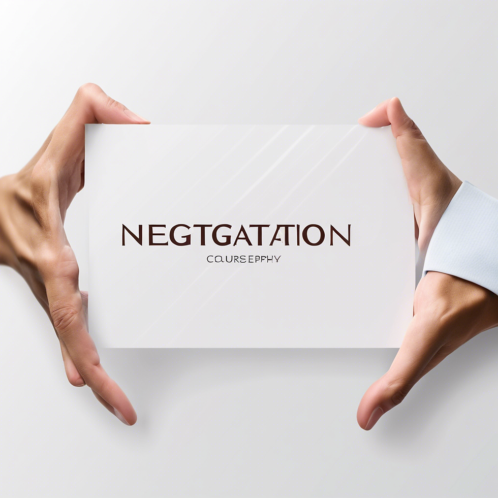 Negotiation Skills Course
