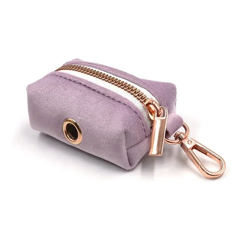 Thumbnail: Velvet Pet Poop Bag Pouch Soft Cozy