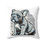 Thumbnail: Frenchie Towne Cyber French Bulldog Square Pillow