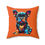 Thumbnail: Frenchie Towne French Bulldog Square Pillow