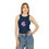 Thumbnail: French Bulldog Purple/Blue Women's Micro Rib Racer Tank Top