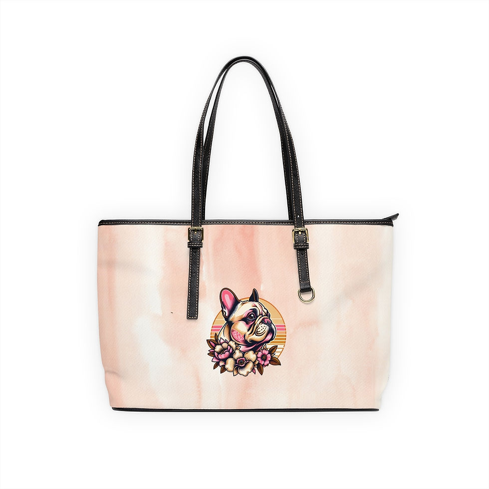 Thumbnail:  Hawaiian Frenchie  Leather Shoulder Bag