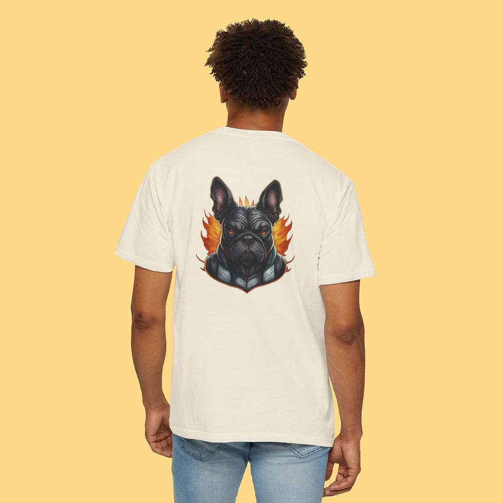 Mens French Bulldog - Black Frenchie T-shirt 