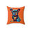 Thumbnail: Frenchie Towne French Bulldog Square Pillow