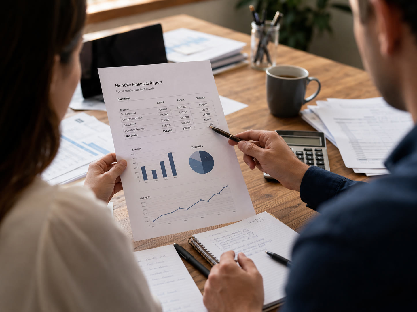 Monthly bookkeeping rhythm for hospitality, clinic and trade businesses