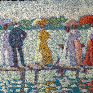 Sunny Lake Dock by Henry Benson