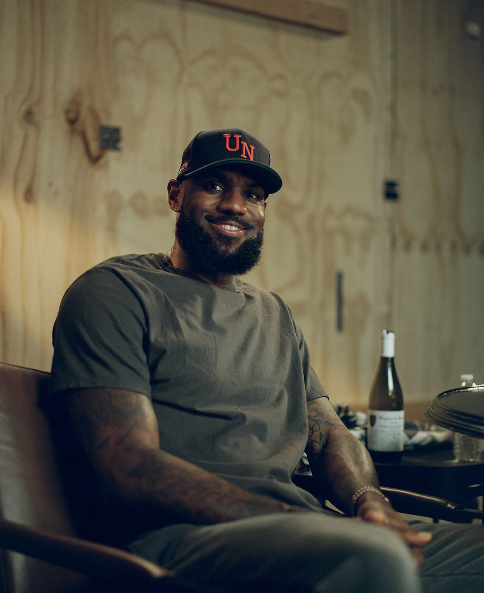 LeBron James walking out of court.