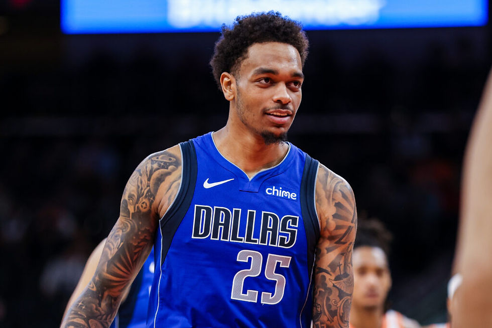 Dallas Mavericks forward P.J. Washington during a game, as off-court headlines involving his custody dispute with Brittany Renner continue to make waves online.