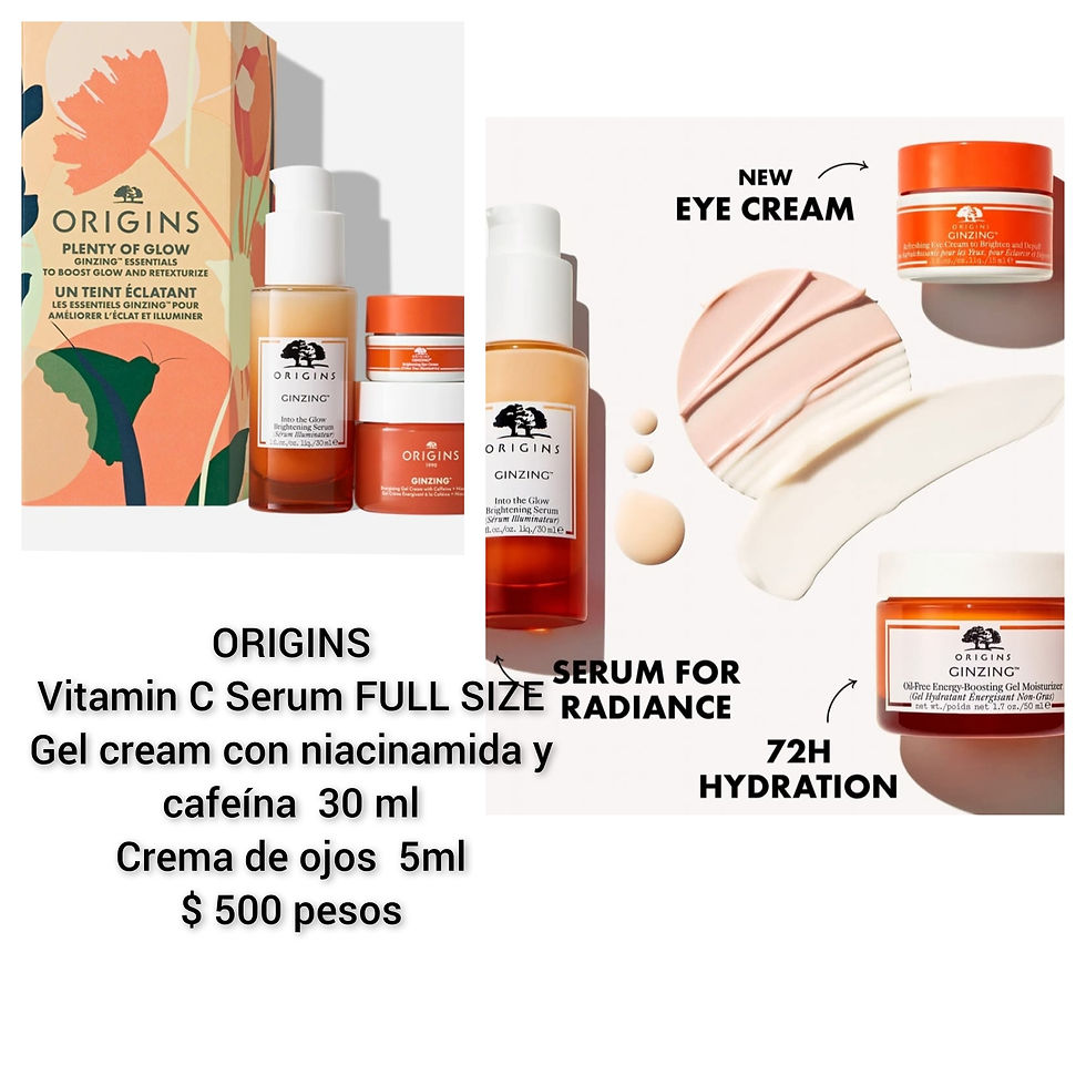 Miniatura: Origins set de suero iluminador con Vitamina C, gel y crema de ojos