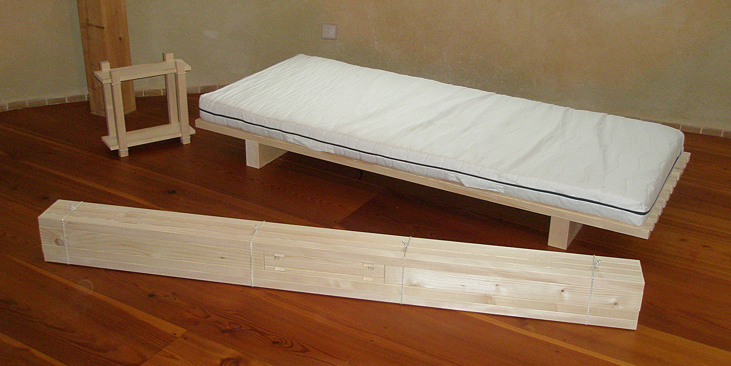 Bett Alte Holzbalken Altholz Balkenbett Balken Massiv