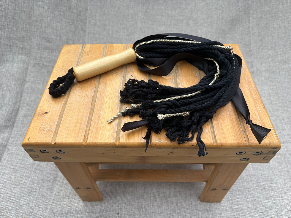 Thumbnail: Handcrafted Ritual Scourge – Shadow Work, Banishing, Devotional Tool