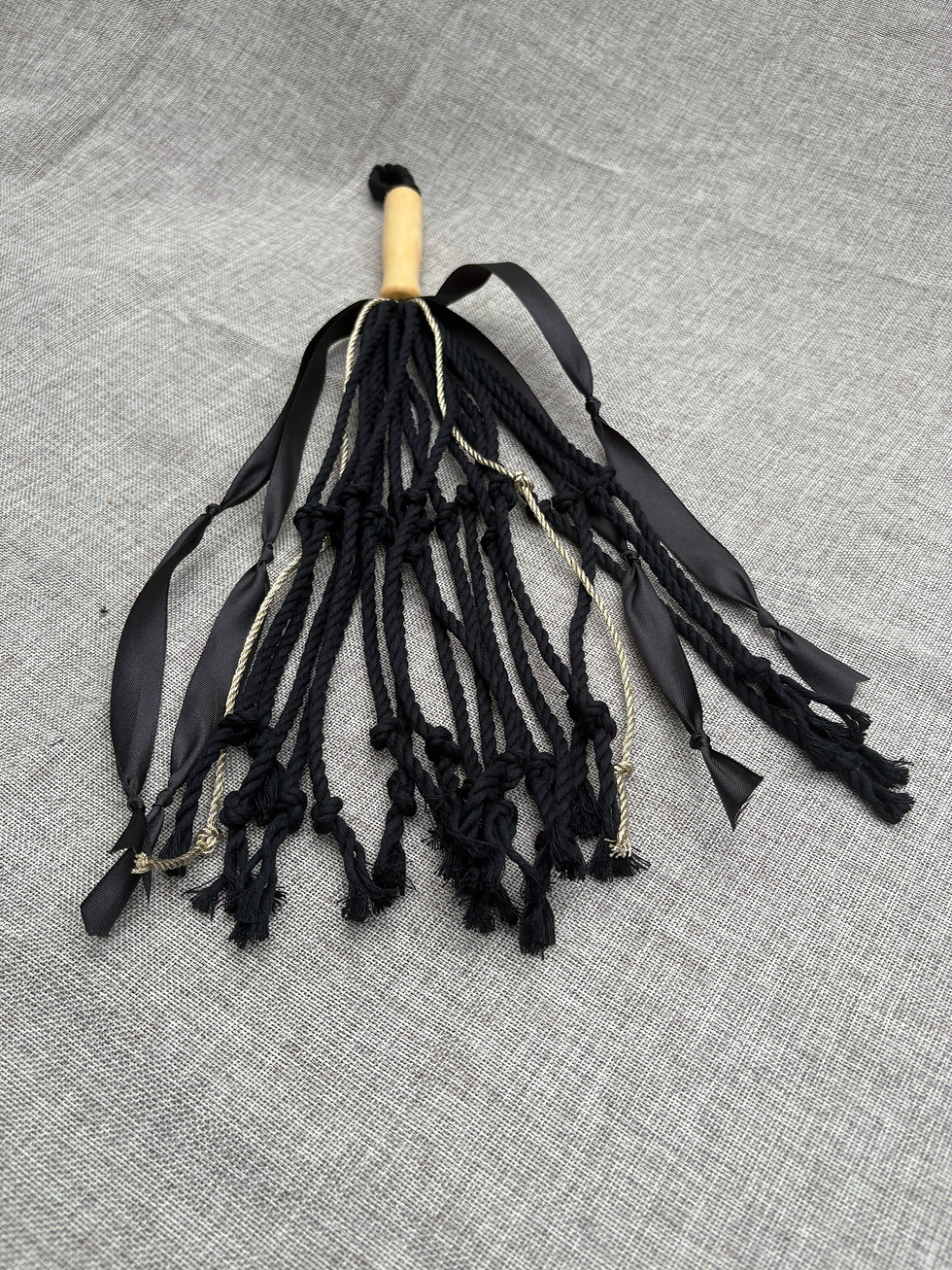 Thumbnail: Handcrafted Ritual Scourge – Shadow Work, Banishing, Devotional Tool