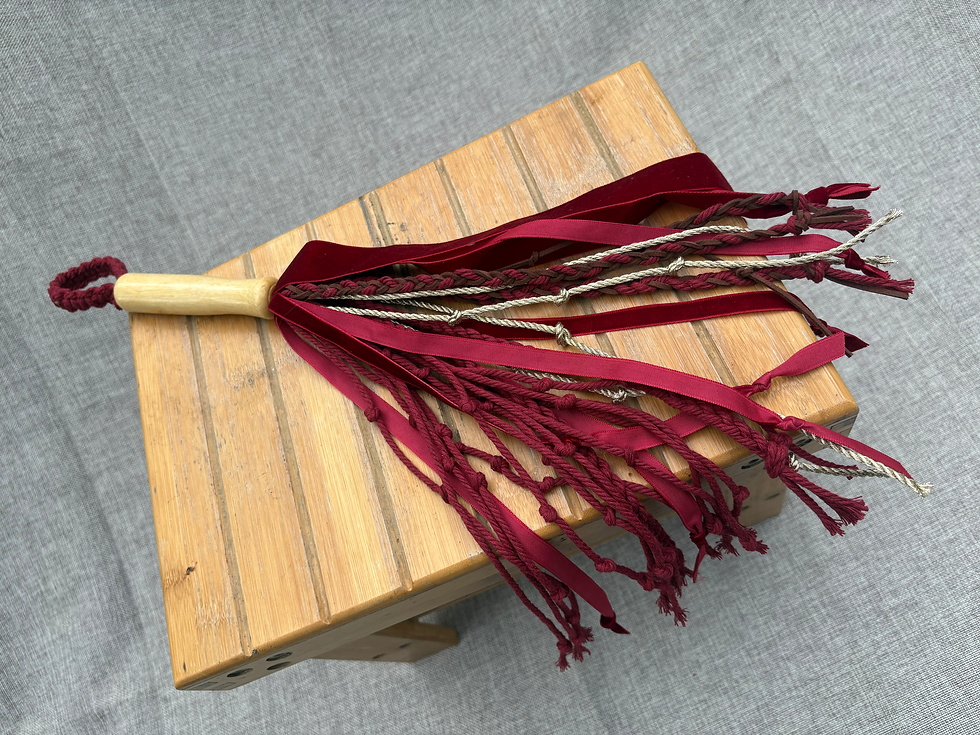 Thumbnail: Handcrafted Ritual Scourge – Shadow Work, Banishing, Devotional Tool