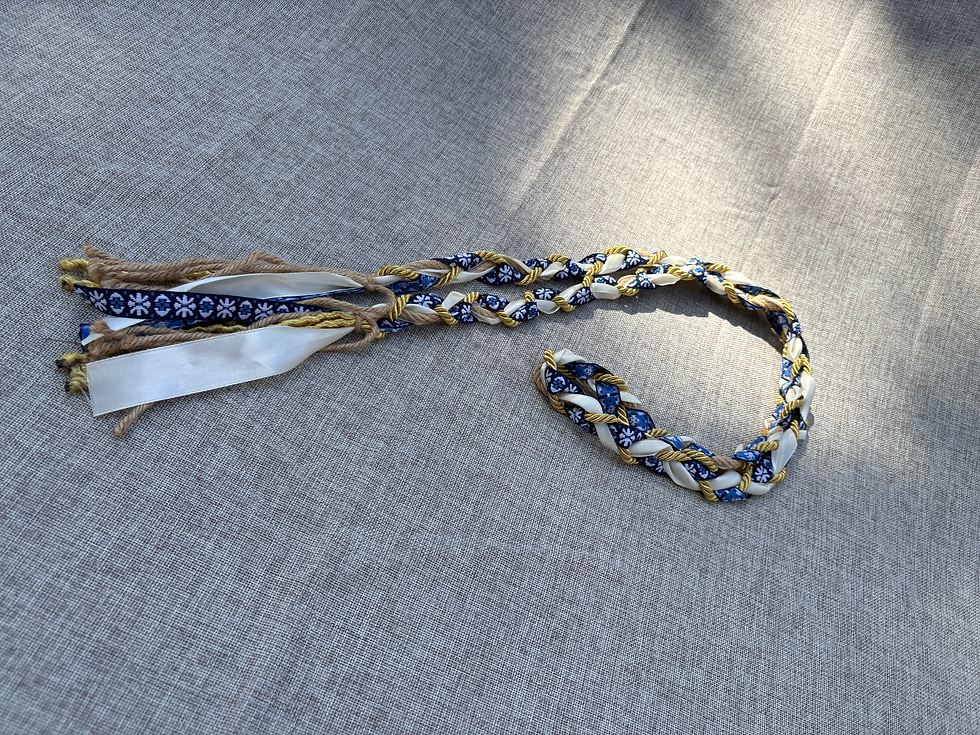 Thumbnail: Essence Handfasting Cord — Blue Bloom