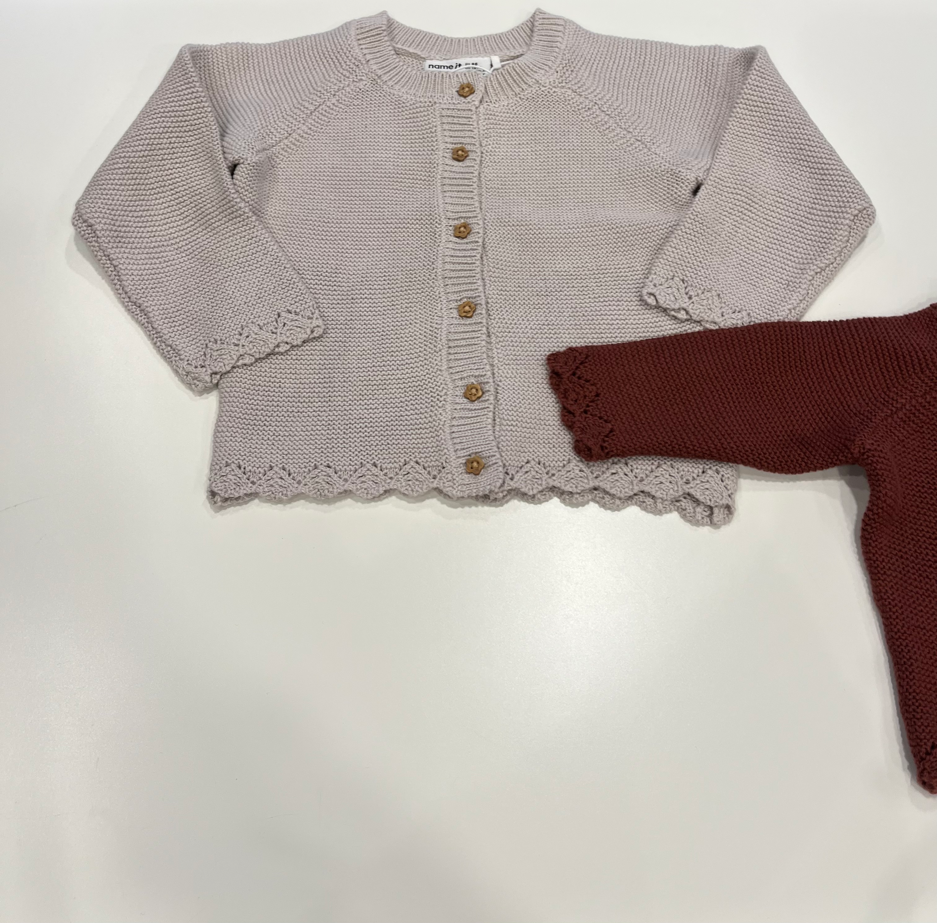 Cardigan in filato ghiaccio