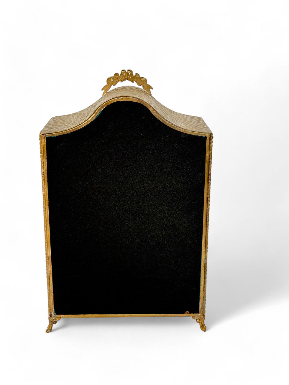 Thumbnail: Glass Vitrine Cabinet with intricate gold accents. A timeless design piece