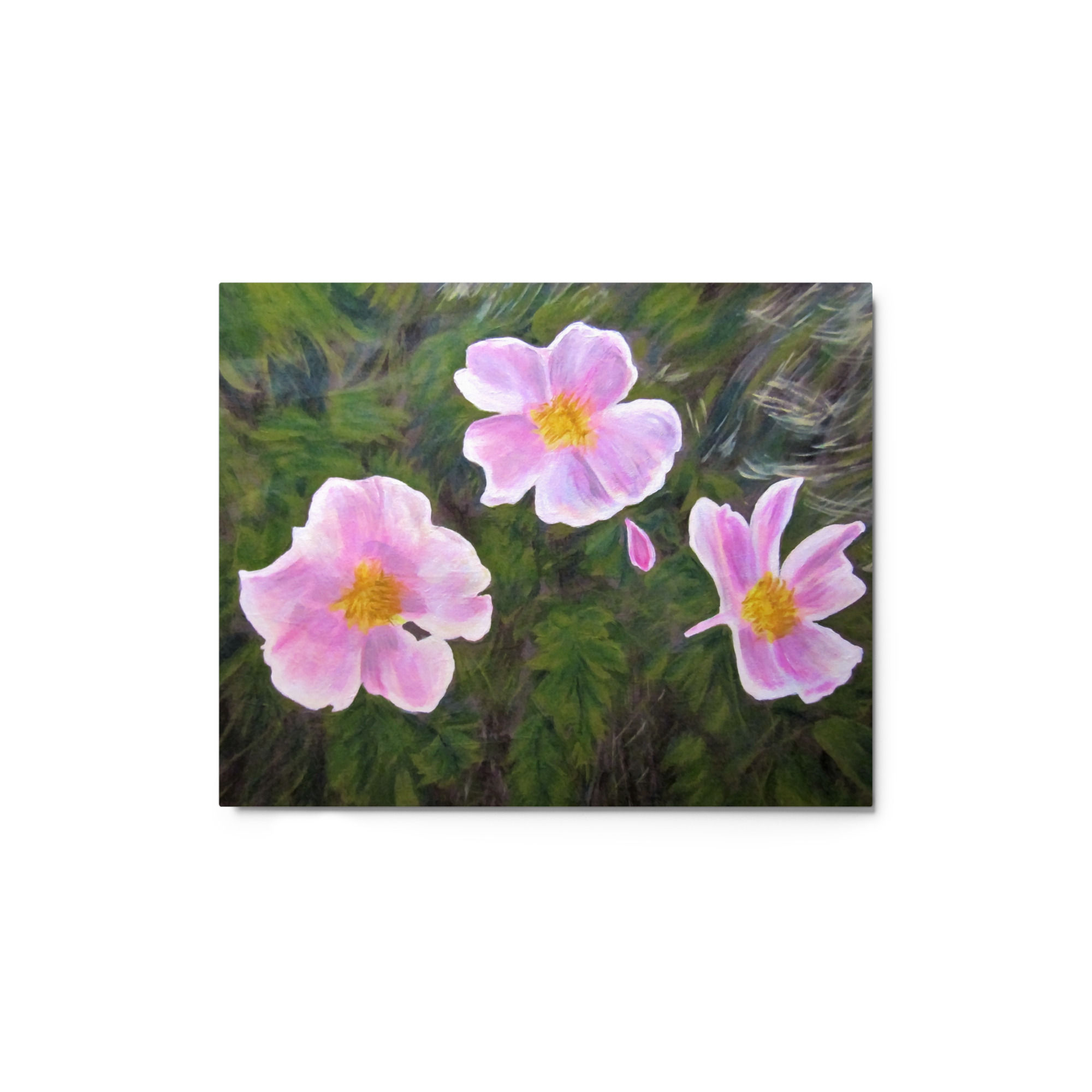 Wyoming Wild Roses Metal prints