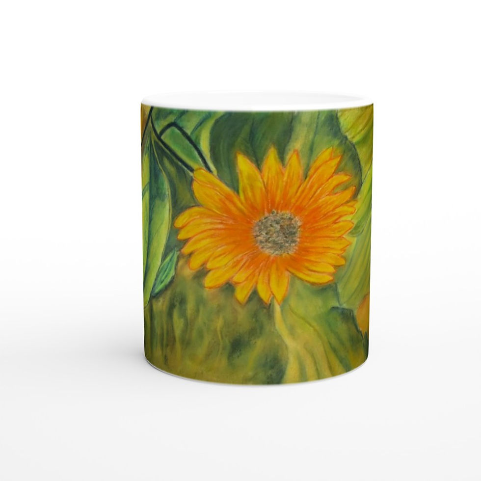Thumbnail: A Solitary Sunflower 4 11oz Ceramic Mug