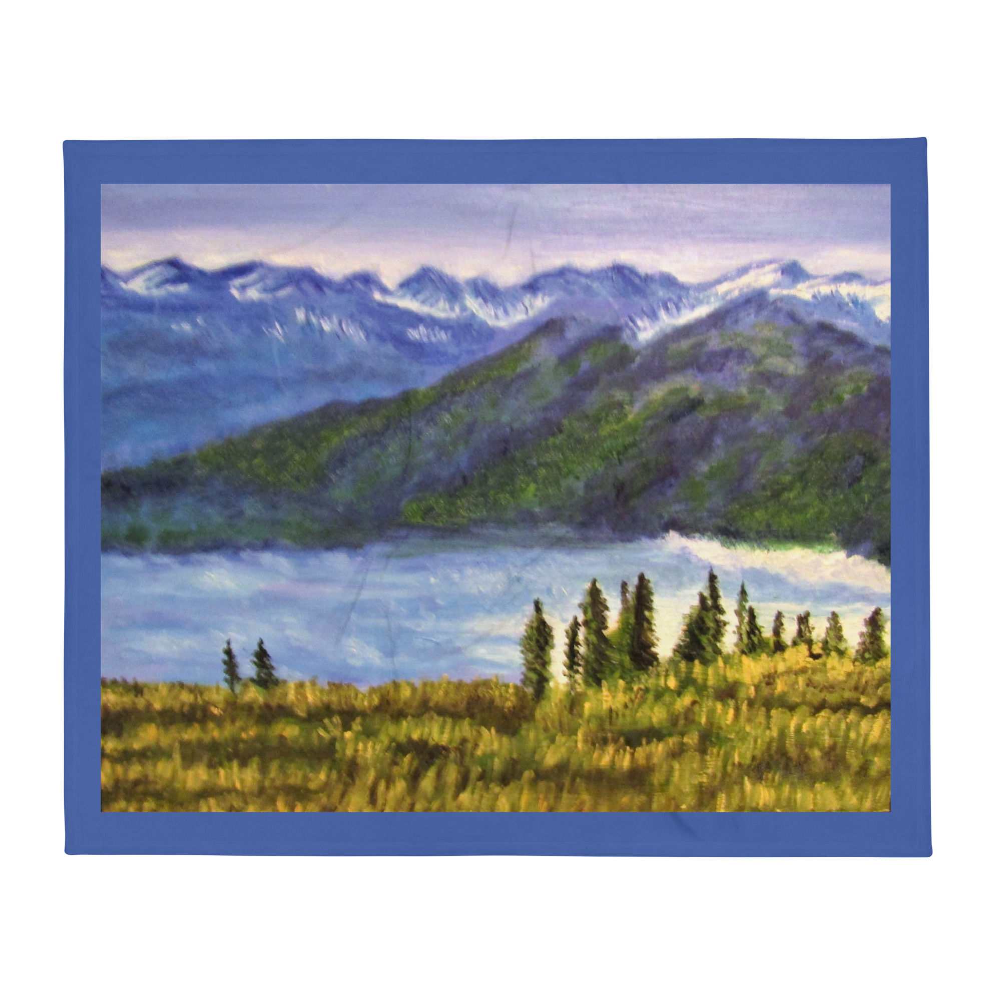 A River Runs through It Throw Blanket