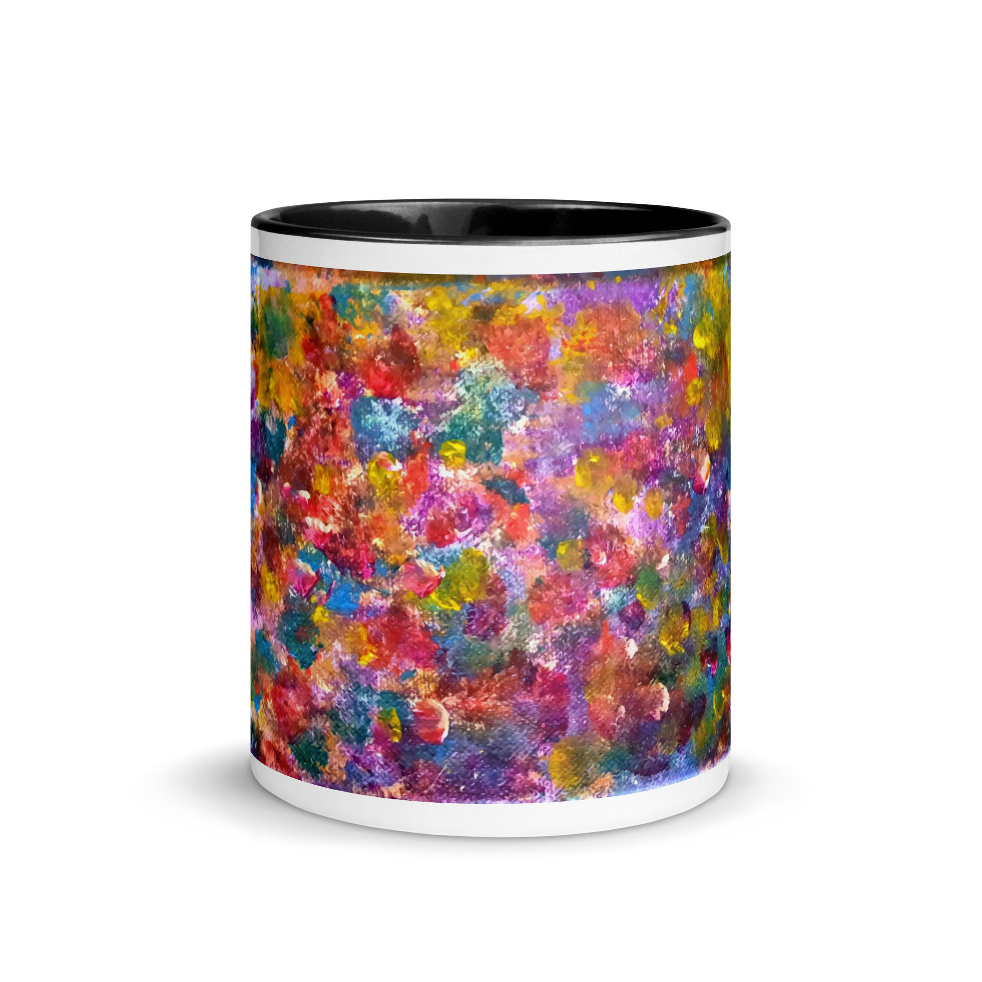 Floral Abstraction 2 Mug with Color Inside