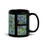 Thumbnail: Hidden Patterns 1 Black Glossy Mug