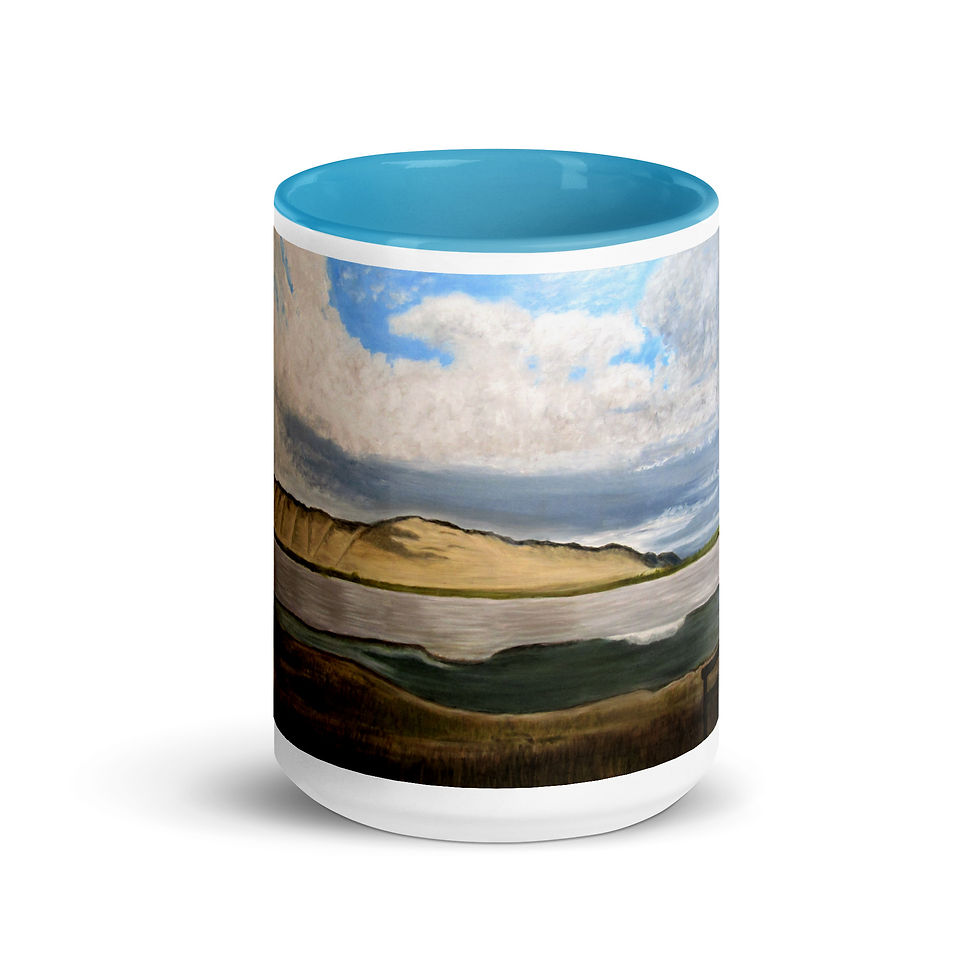 Thumbnail: Sunlit Sheep Mountain Mug with Color Inside