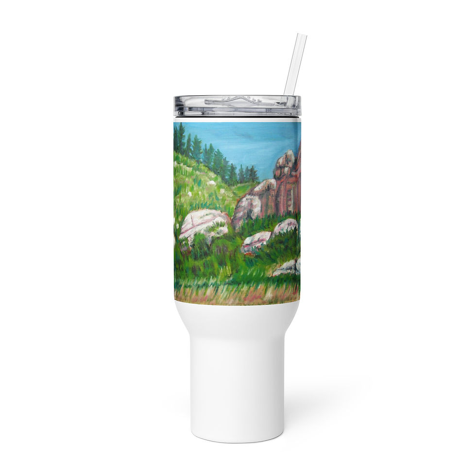 Thumbnail: Rogers Canyon Travel mug with a handle