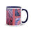 Thumbnail: Abstract Rose Patterns Mug with Color Inside