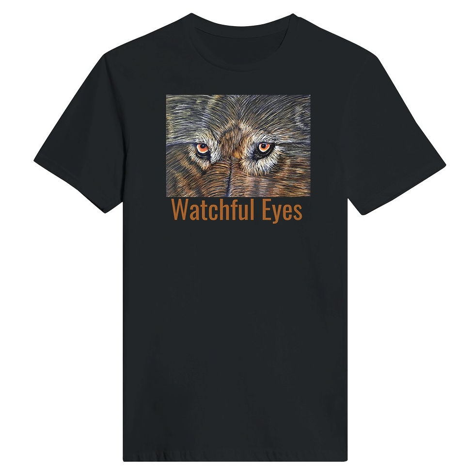 Miniatura: Watchful Eyes Classic Womens Crewneck T-shirt