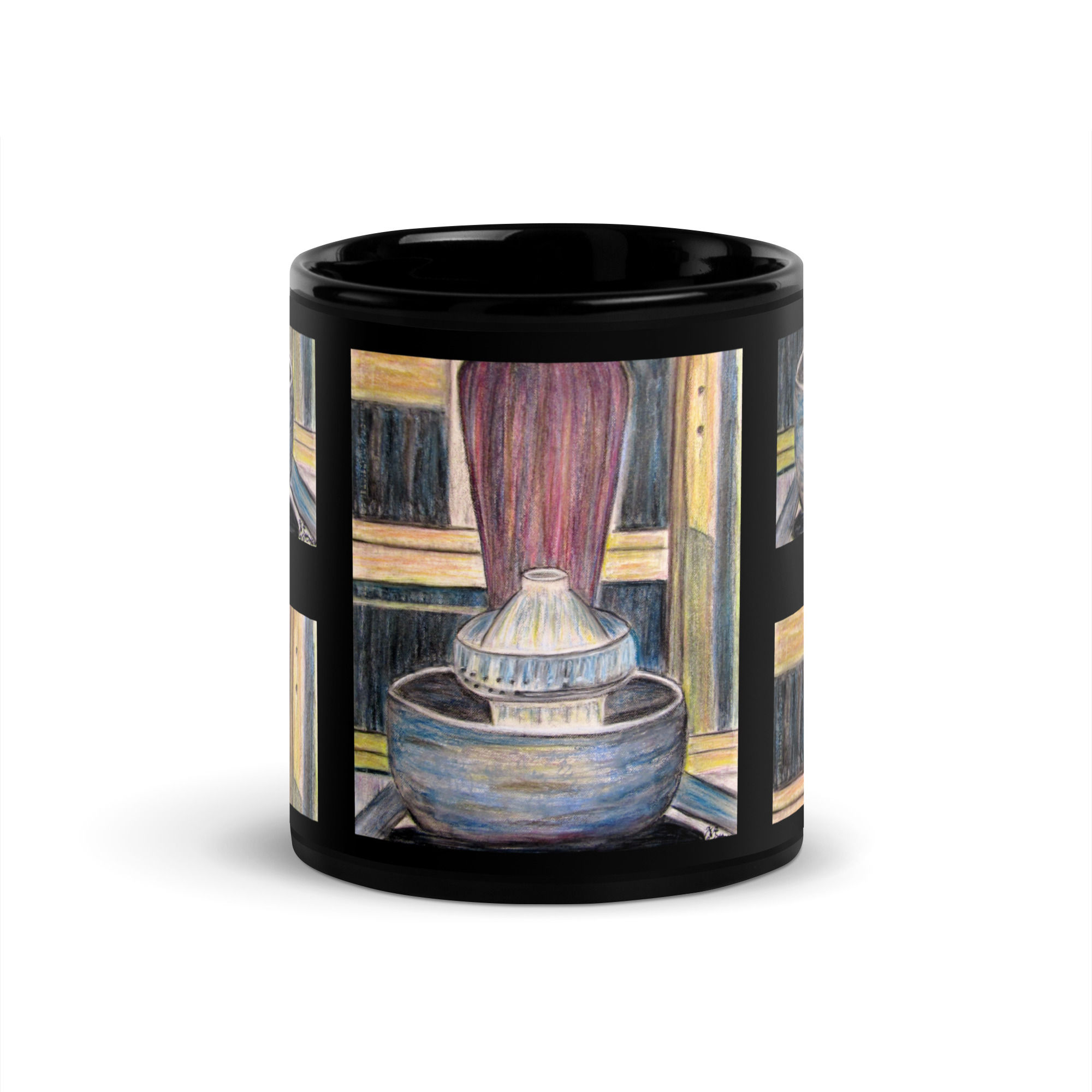 Mystic Harmony Black Glossy Mug