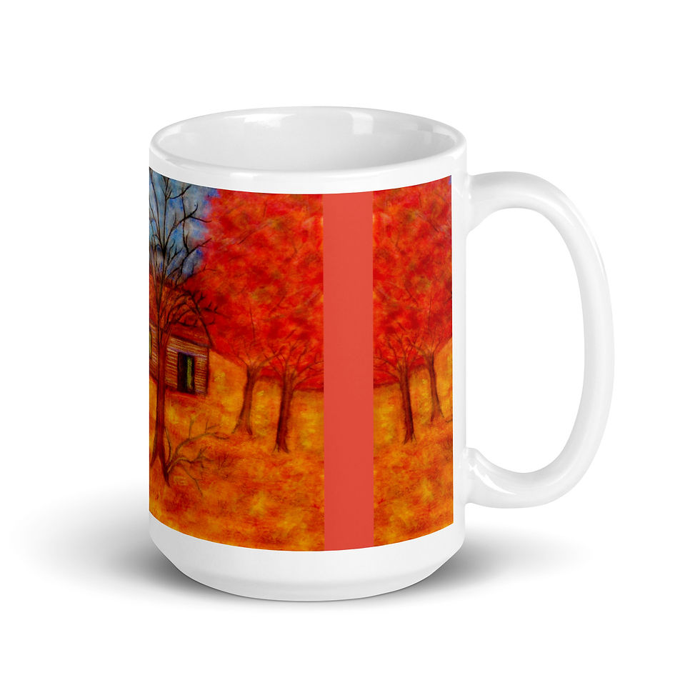 Thumbnail: The Long Road Home White glossy mug