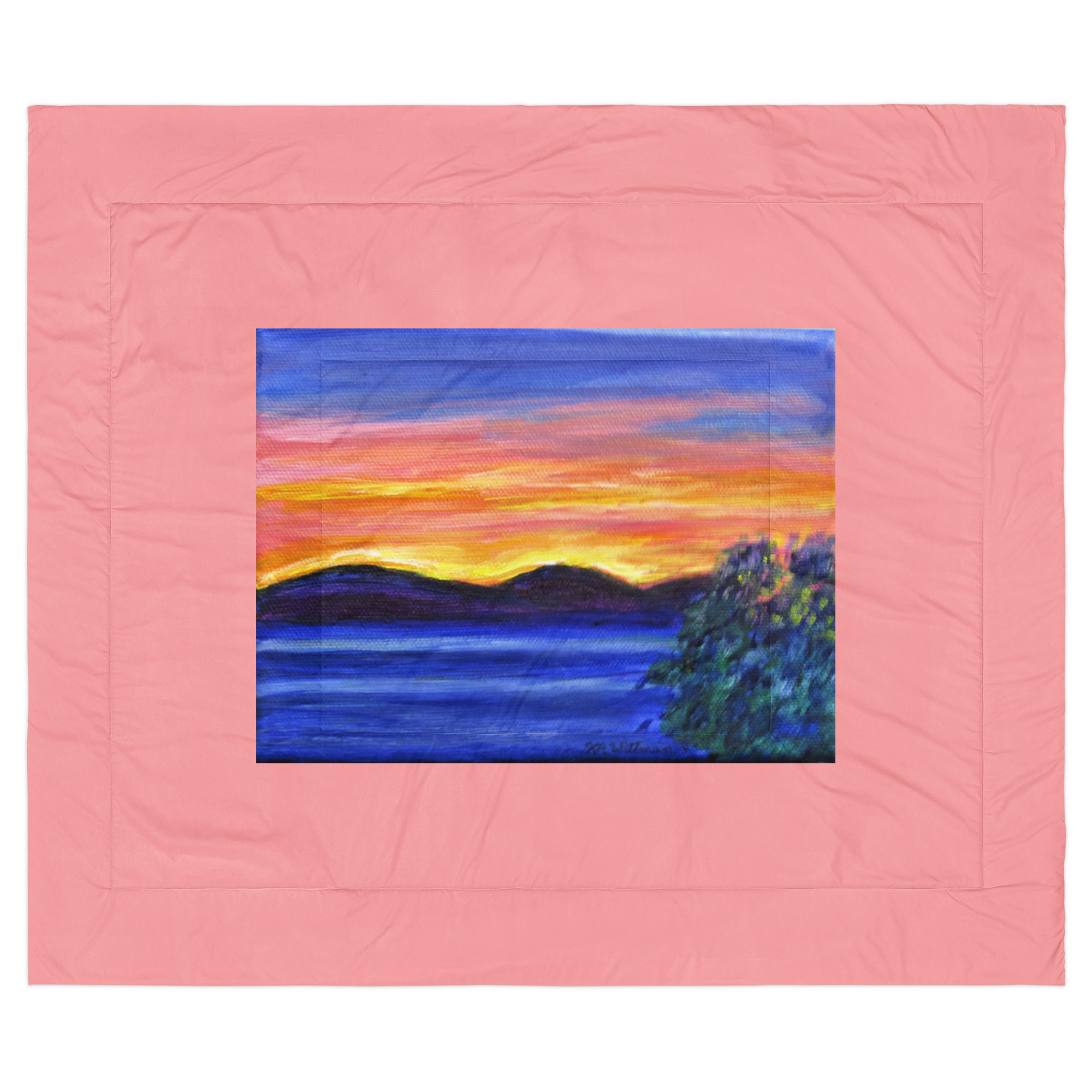 Sunset over Snowy Range Comforter