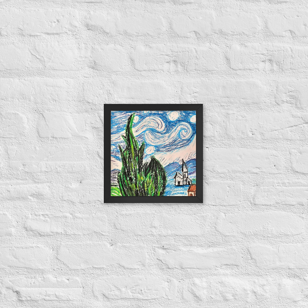 Miniatura: Anna's Starry Night Framed poster