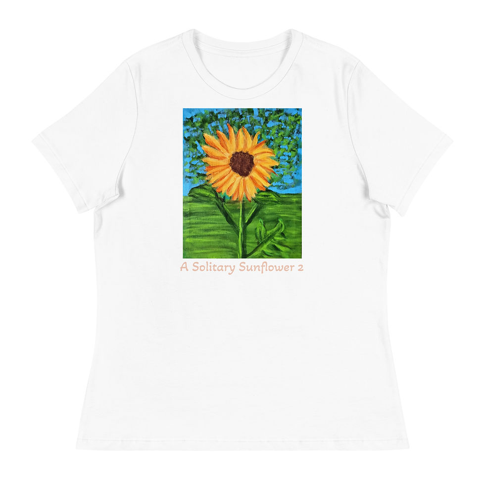 Thumbnail: A Solitary Sunflower 2 Women's Relaxed T-Shirt