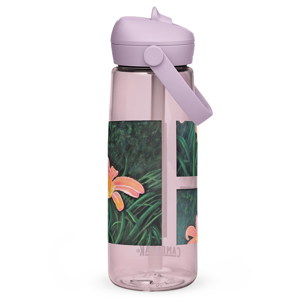 Miniatura: Daylilies of the Field 2 Flip straw water bottle