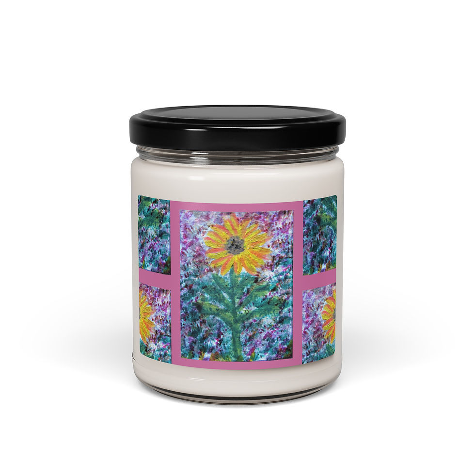 Thumbnail: A Solitary Sunflower 1 Scented soy candle 