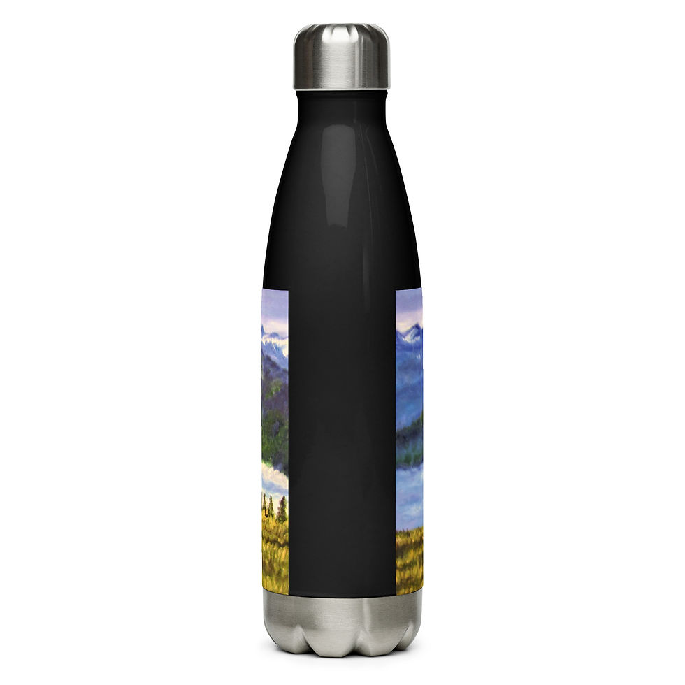 Thumbnail: A River Runs through It Stainless steel water bottle
