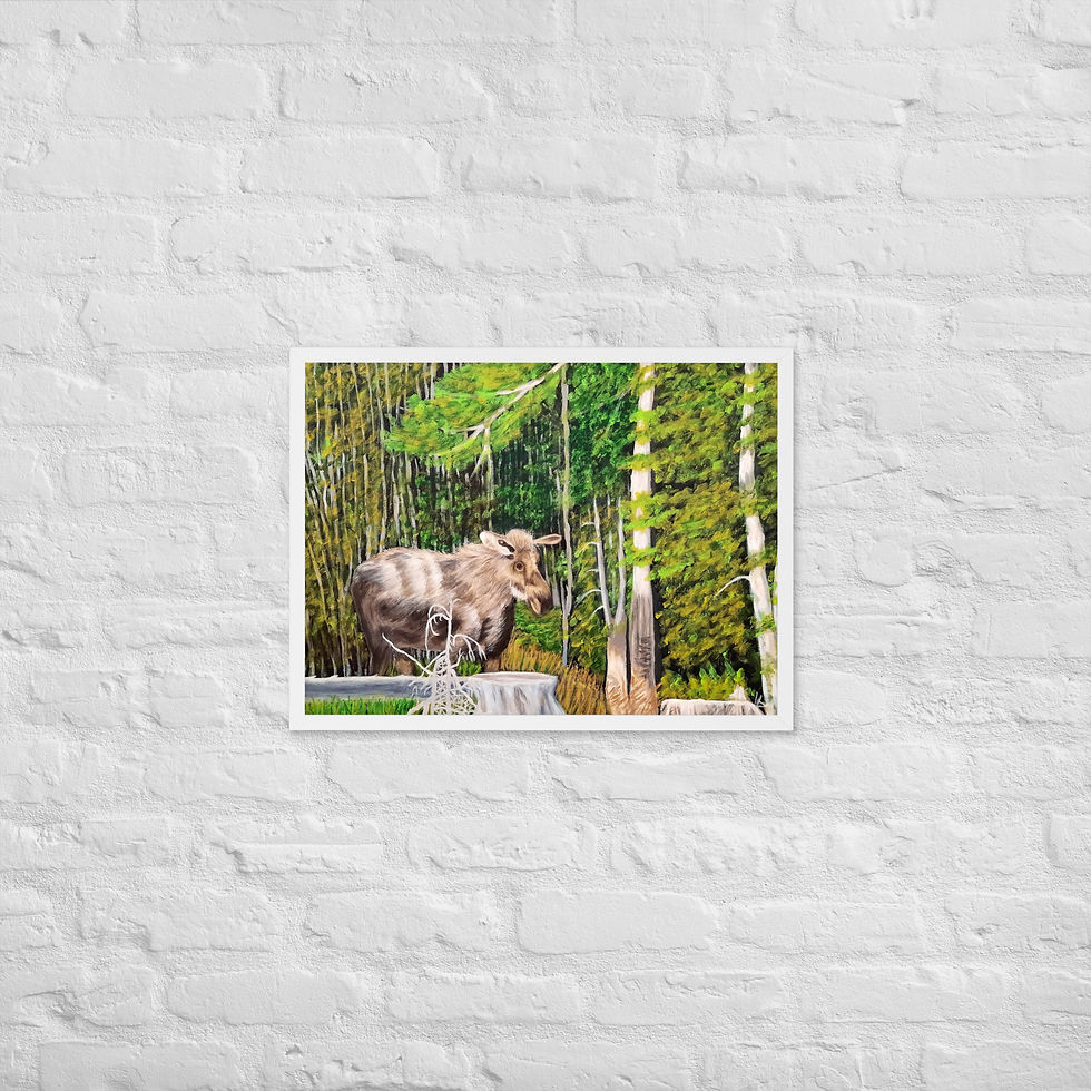 Miniatura: Wary Wanderer Framed poster