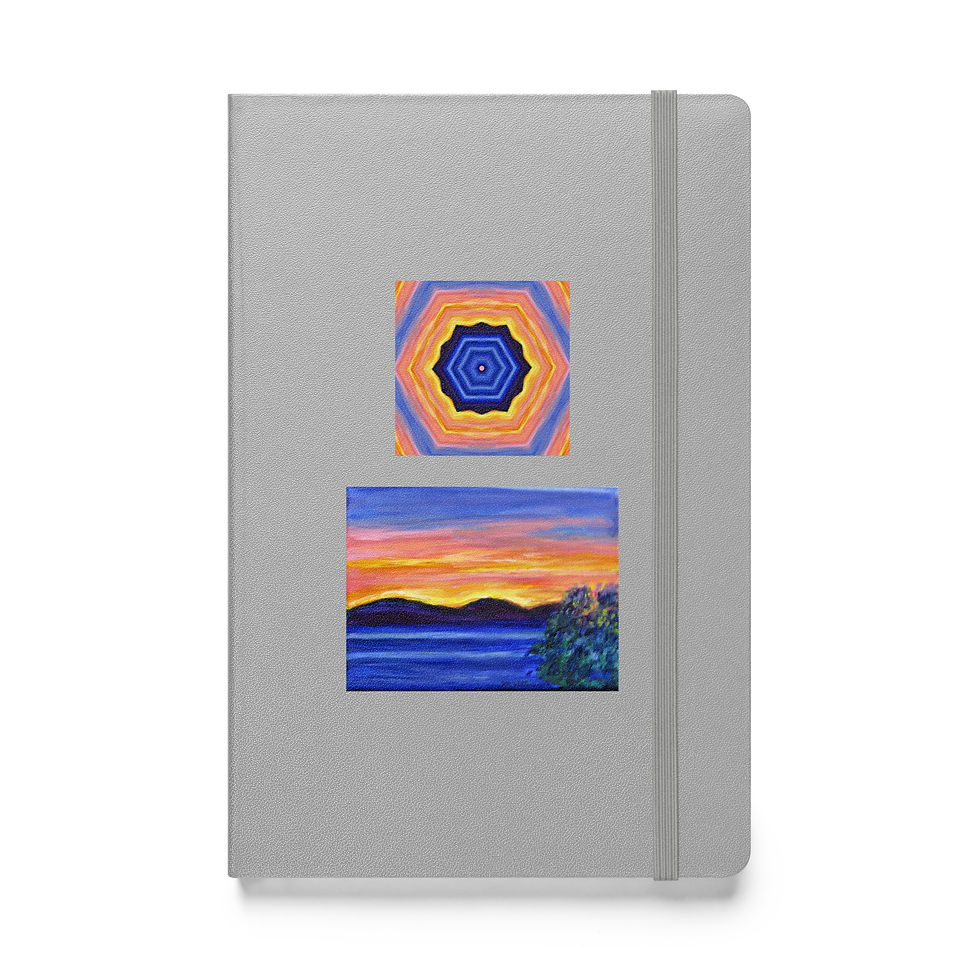 Thumbnail: Sunset over Snowy Range Hardcover bound notebook