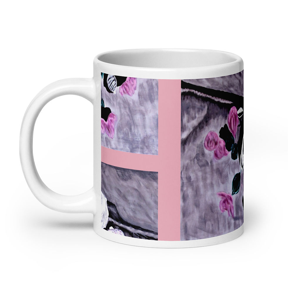 Miniatura: Ashes of Roses White glossy mug