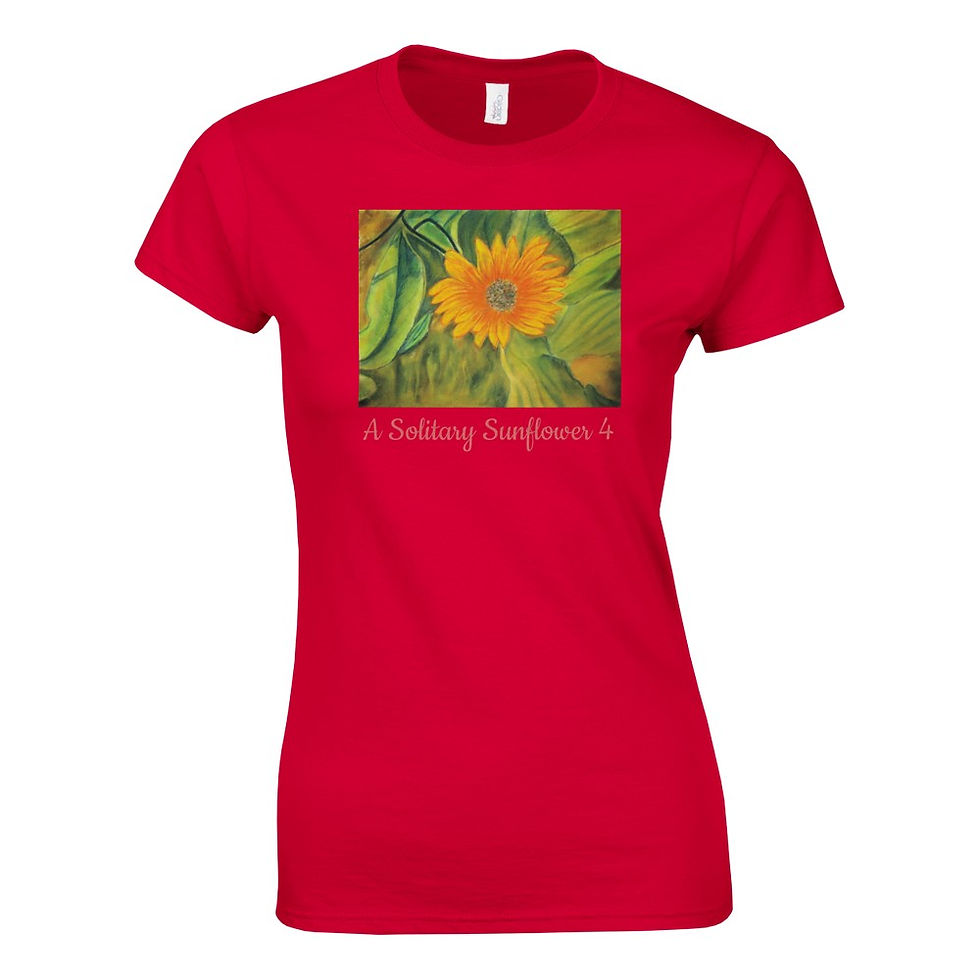 Thumbnail: A Solitary Sunflower 4 Classic Womens Crewneck T-shirt | Gildan® 64000L