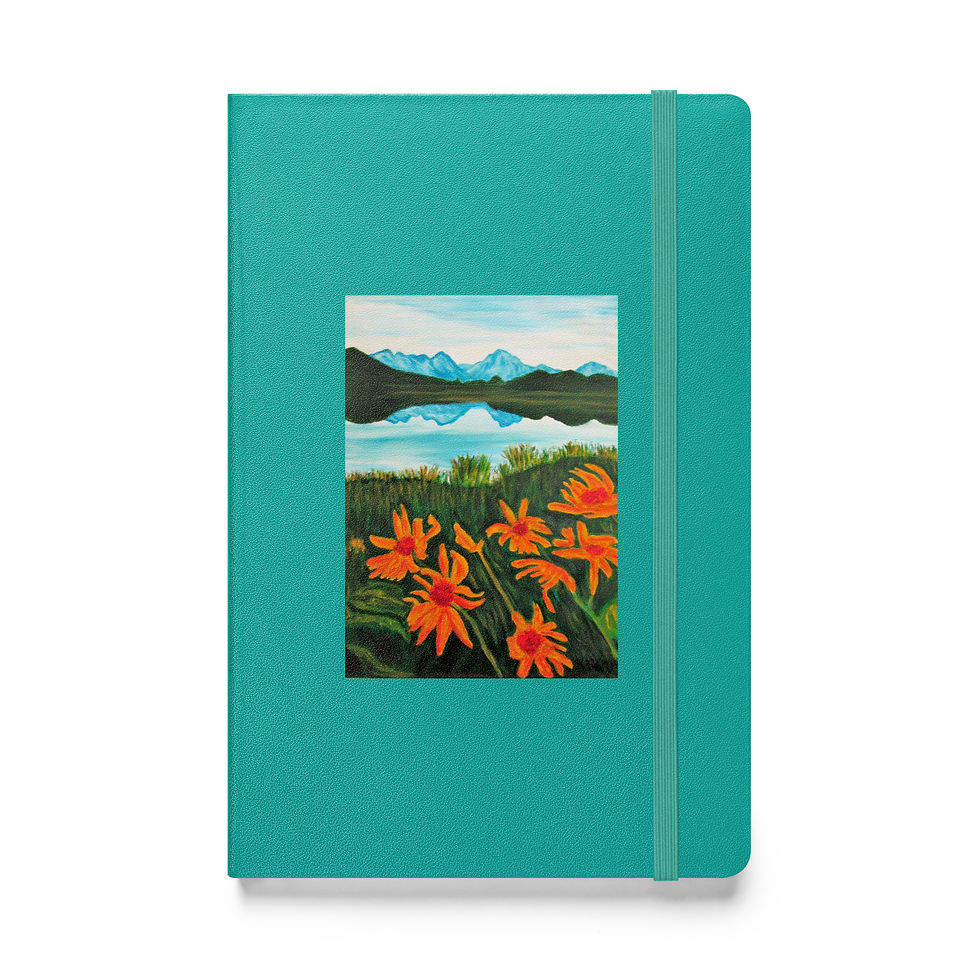 Miniatura: Sunflower Serenity Hardcover bound notebook