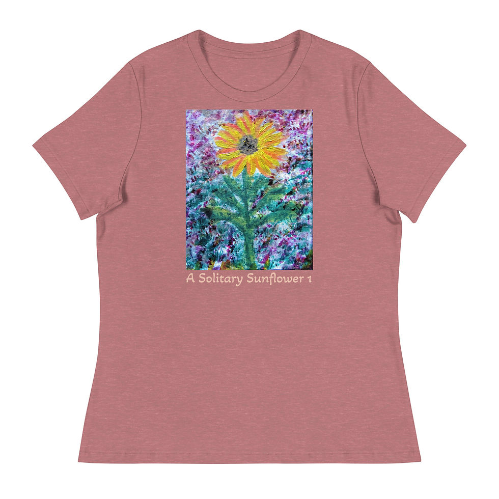 Miniatura: A Solitary Sunflower 1 Women's Relaxed T-Shirt
