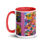 Thumbnail: Floral Abstraction 2 Mug with Color Inside
