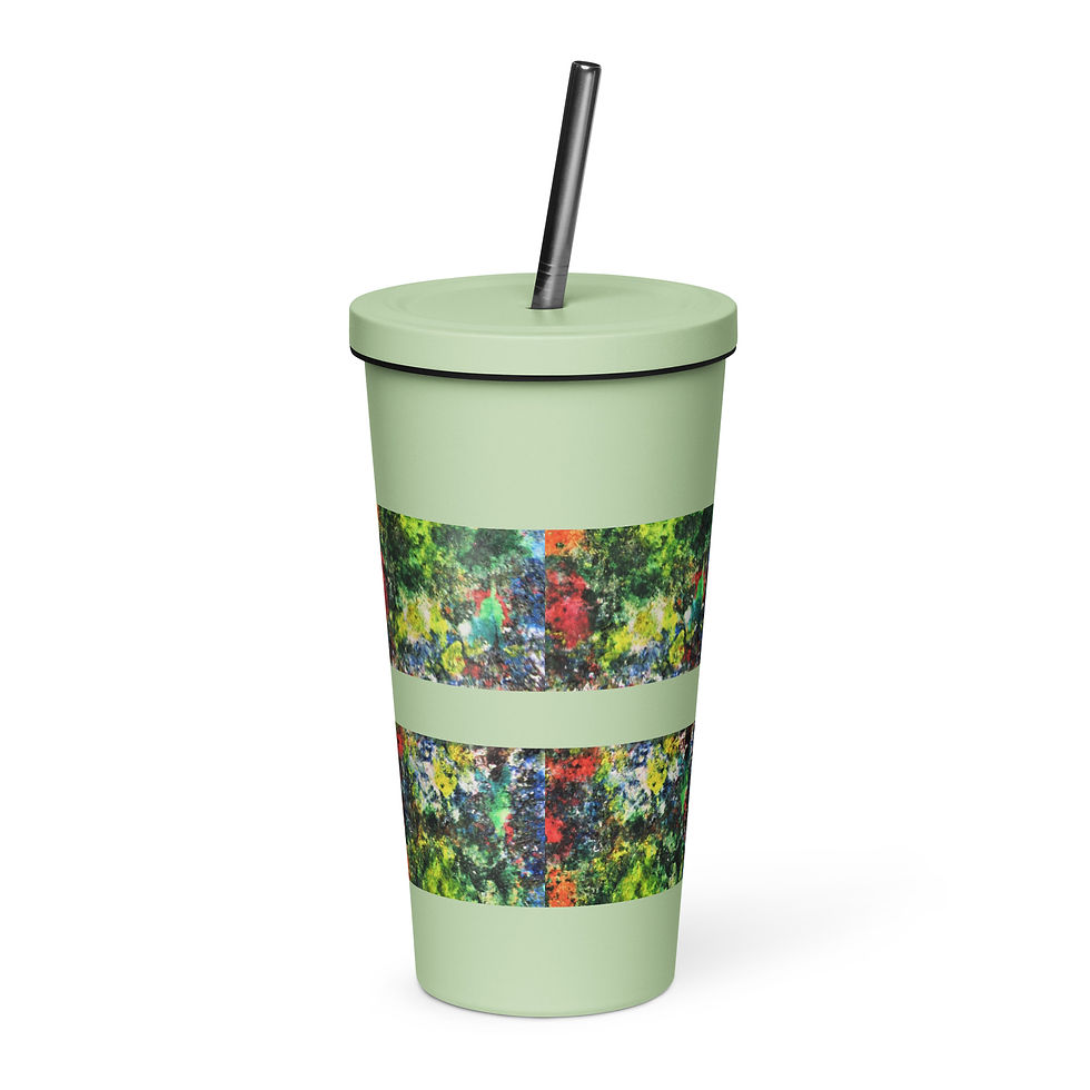 Thumbnail: Seasonal Variations Insulated tumbler with a straw