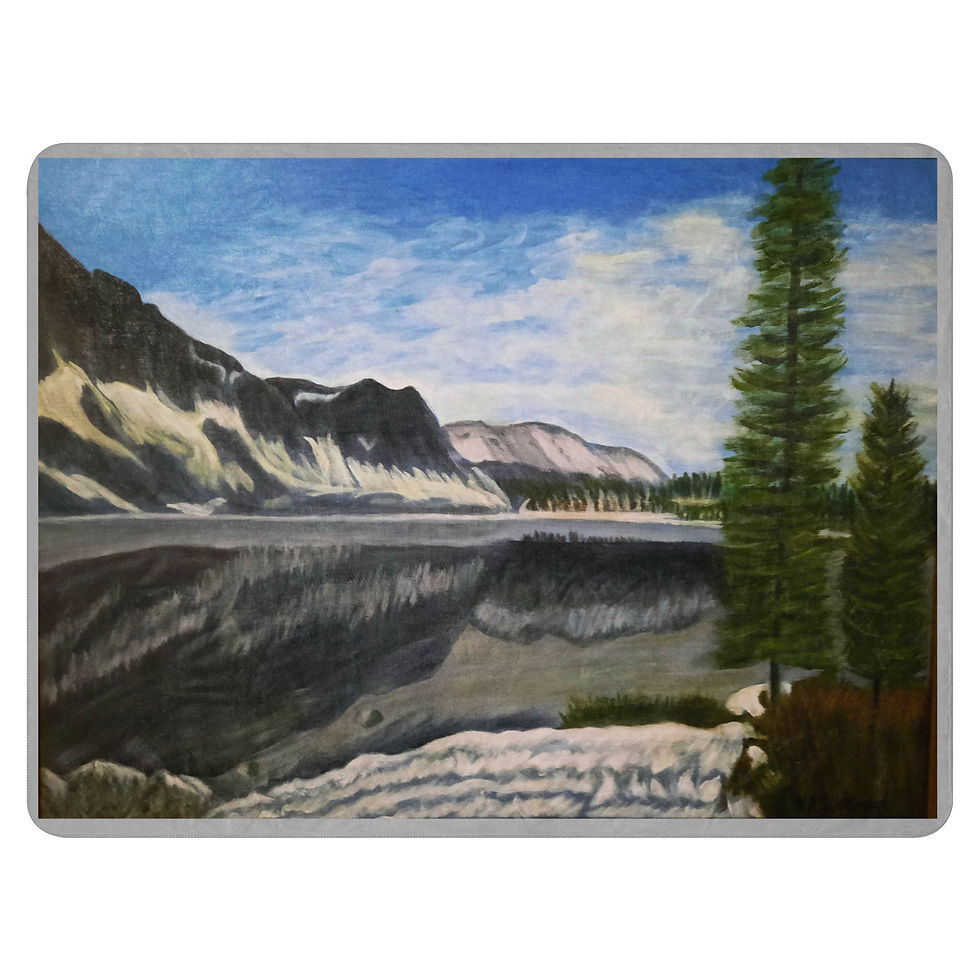 Miniatura: Lovely Lake Marie Sherpa blanket