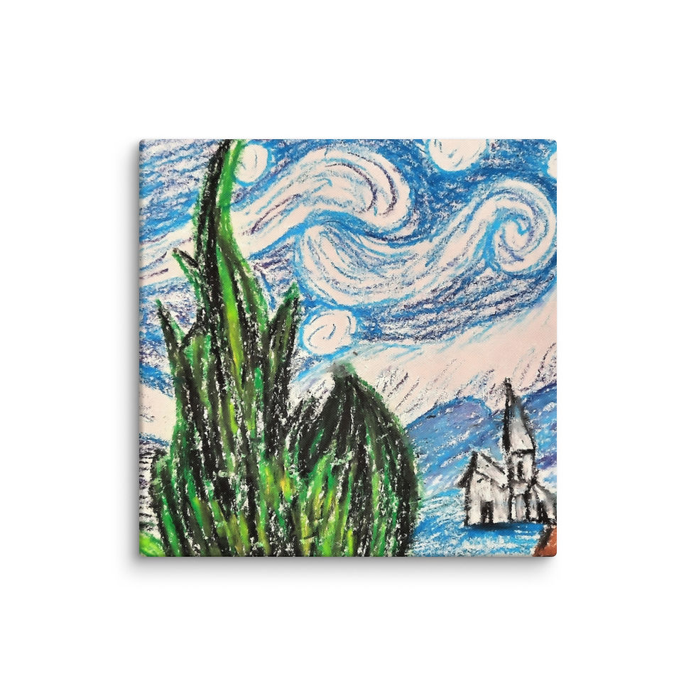 Miniatura: Anna's Starry Night Canvas