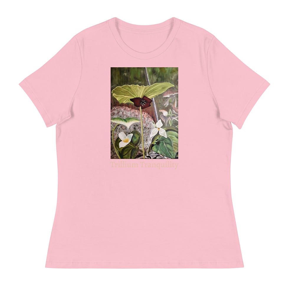 Miniatura: Trillium Tranquility Women's Relaxed T-Shirt