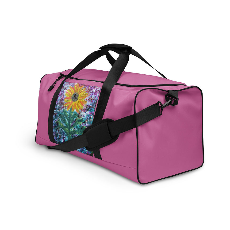 Thumbnail: A Solitary Sunflower 1 Duffle bag